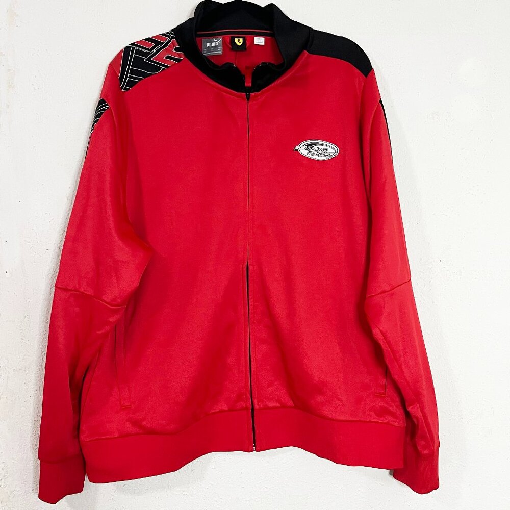 Puma Men's Scuderia Ferrari Race T7 Track Jacket Size XXL New With Tags‎